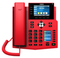 IP-телефон Fanvil X5U, 16 SIP-акк., 3,5", 480x320 Цвет. экран, POE, БП в комп., 2x1 Gbps, BT 4.2, Красный - фото 3