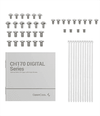 Корпус Deepcool CH170 DIGITAL WH без БП, белый, MINI-ITX (R-CH170-WHNPI0D-G-1) - фото 5
