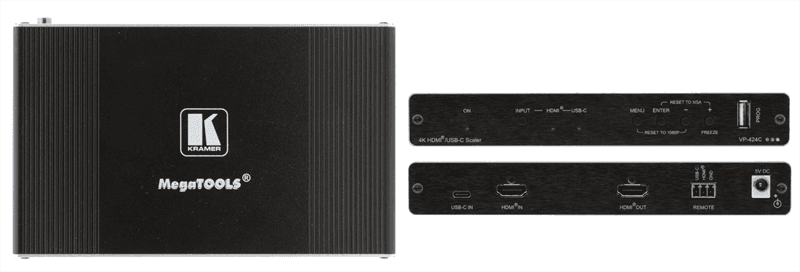  Kramer VP-424C Масштабатор HDMI и USB-C в HDMI; поддержка 4К60 4:4:4