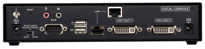 Передатчик DVI-I Dual Display KVM over IP transmitter (Ethernet + Optical)