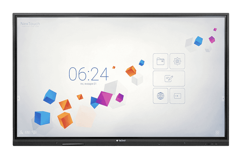 Мультимедийное устройство Интерактивный комплекс NextPanel 65, 65"4К (3840*2160), 370 кд/м2, 4000:1, IR, 10 мс, 20 касаний, Wi-Fi, Android 8.0. OPS модуль: процессор Intel Core i5, DDR4 8Гб, SSD 128Гб