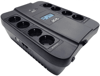Источник бесперебойного питания Powercom Back-UPS SPIDER, Line-Interactive, LCD, AVR, 900VA/540W, 8xSchuko outlets (4 surge & 4 batt), USB, black (1456263) (существенное повреждение коробки) - фото 3
