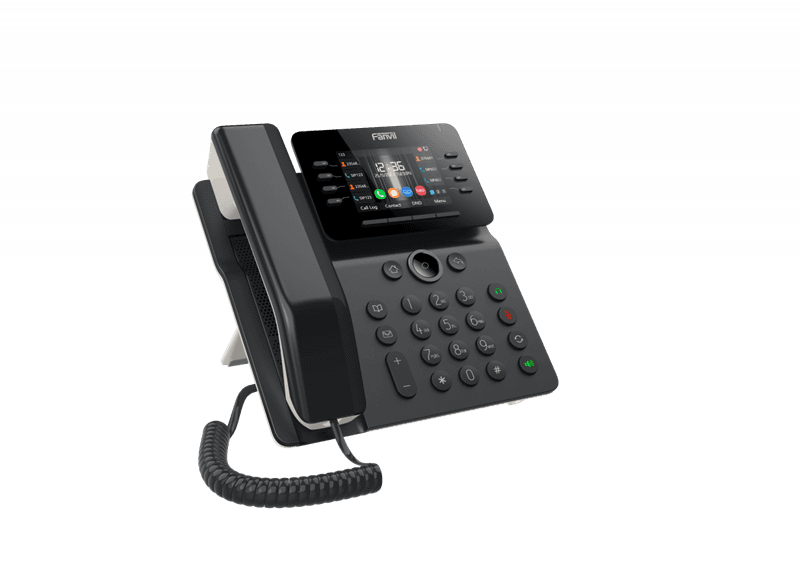 SIP-Телефон Fanvil V64, 12 SIP-акк., 3,5", 480x320 Цвет. экран, POE, БП в комп., 2x1 Gbps, Wi-Fi, BT 4.2