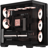 корпус Formula V Line Crystal Z7 PA Black, ATX, TYPE-C*1, USB3.0*1, Front+Side Glass, SIDE 3x PERFORMANCE ARGB, REAR 2x PERFORMANCE ARGB - фото 6