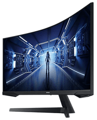 Монитор Samsung 34" Odyssey G5 C34G55TWWI VA curved 21:9 3440x1440x165Hz 1ms 2500:1 250cd 178/178 HDMI DP HDR FreeSync Premium VESA Black 2 years (незначительное повреждение коробки) - фото 3