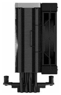Кулер для процессора DEEPCOOL AK400 ZERO DARK LGA1700/1200/115X/AM5/AM4 (18шт/кор, TDP 220W, PWM, Fan 120mm, 4 тепл. Трубки, черный) RET (R-AK400-BKNNMN-G-2) - фото 2