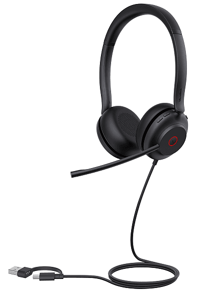 UH35 Dual UC USB-C/A Дуо, Проводная, HD звук, шумоподавление, LED-индикатор, USB-C/A