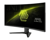 Мониторы MSI MAG 346CQ 34" 21:9 UWQHD(3440x1440) VA Curve 1500R, 4000:1, 4ms(GTG), 100M:1,300nits,2xHDMI,DP,Tilt,IntPower,VESA,180Hz,Black,1y w-ty (существенное повреждение коробки) - фото 4