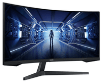 Монитор Samsung 34" Odyssey G5 C34G55TWWI VA curved 21:9 3440x1440x165Hz 1ms 2500:1 250cd 178/178 HDMI DP HDR FreeSync Premium VESA Black 2 years (незначительное повреждение коробки) - фото 9