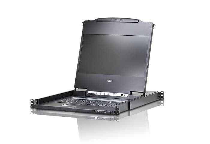 КВМ консоль ATEN 17.3" Single Rail LCD Console (USB, HDMI / DVI / VGA, 1920x1080)