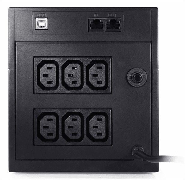 Источник бесперебойного питания Powercom Raptor, Line-Interactive, 2000VA/1200W, Tower, 6*IEC320-C13, USB (295843)