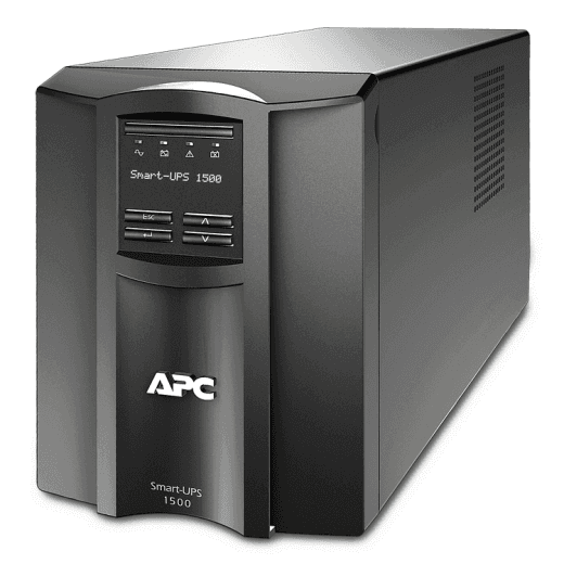 Источник бесперебойного питания APC Smart-UPS 1500VA/1000W, Line-Interactive, LCD, Out: 220-240V 8xC13 (4-Switched), SmartSlot, USB, SmartConnect, Black, 1 year warranty (замена SMT1500I)