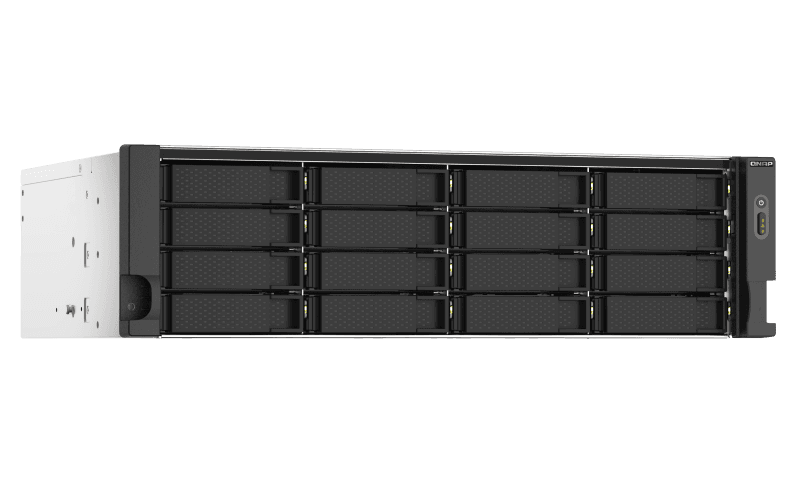 Системы хранения данных QNAP SMB 3U/16bay QC 2,2GhzCPU/16Gb(upto64Gb)/upto 28HDD with TL-R1200S-RP/SATA(3,5" 2,5")/ 4xUSB3.2/2xExp.slot/2x2,5Gb/iSCSI/2xPS/no rail(RAIL-B02)/3YW TS-1673AU-RP-16G-EU-RU