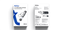 Кардридер Netac Flash card reader WK13, USB3.0+Type-C to mSD/SD, Grey (repl. NT09WK13-30GR) - фото 6