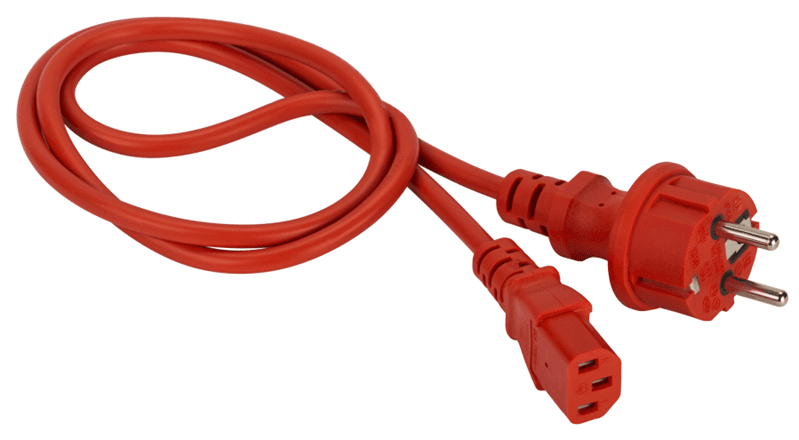 Шнур питания Lanmaster LAN-PP13/SH-3.0-RD C13-Schuko проводник.:3x0.75мм2 3м 220В 10А красный