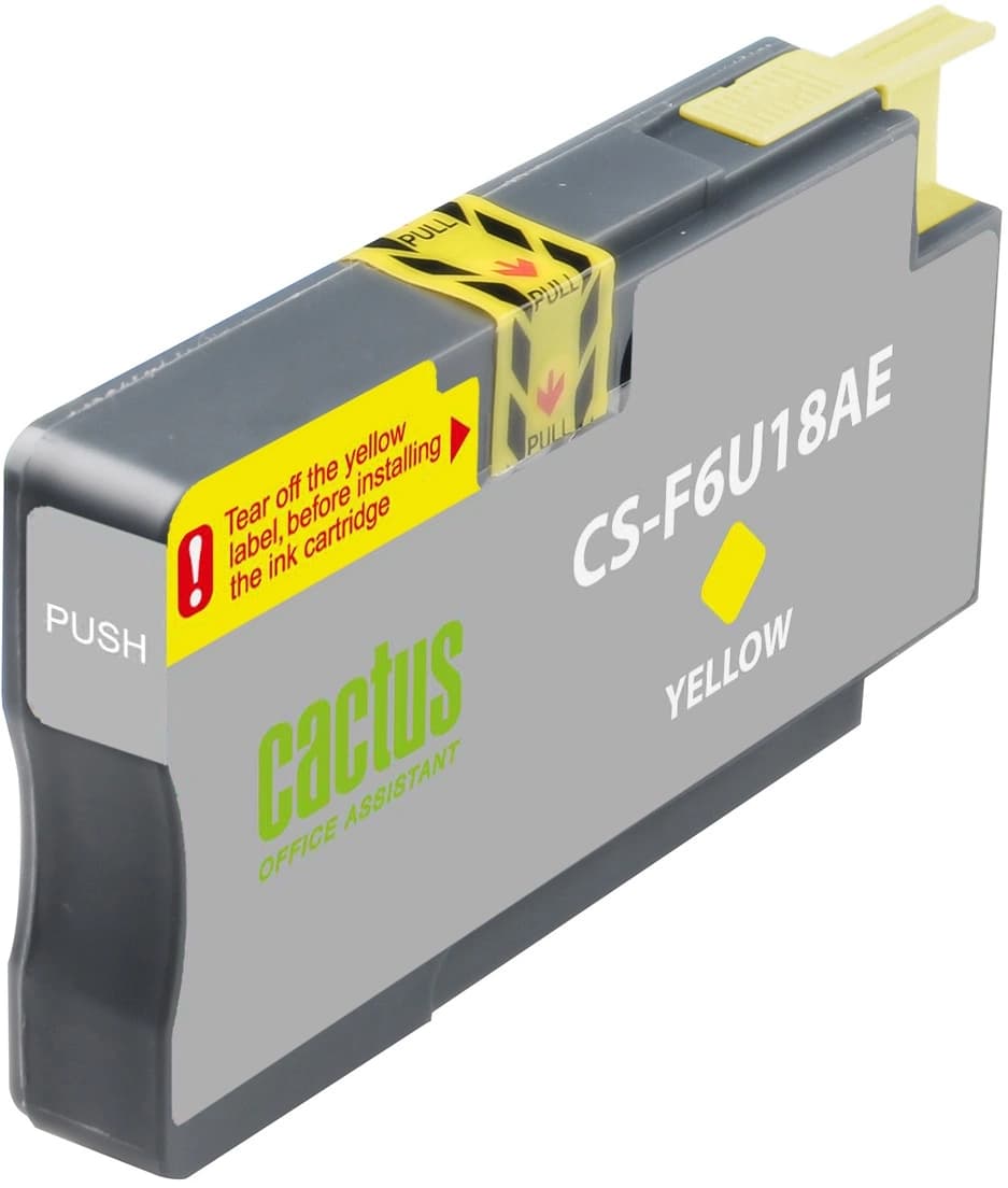 Cactus CS-F6U18AE Картридж струйный 953XL желтый 26мл