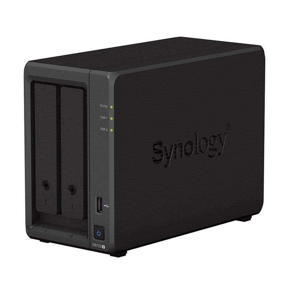Платформа СХД Synology DS723+ 2 Bay (Max.7, DX517) 2xM.2 2xGLAN 2GB (Max. 32GB) DDR4 USB 