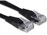 Патч-корд Buro Flat 10Гбит/с 4 пары cat.6 Cu molded 2м черный RJ-45 (m)-RJ-45 (m) (BU-C6-FLAT-2M-B) - фото 1
