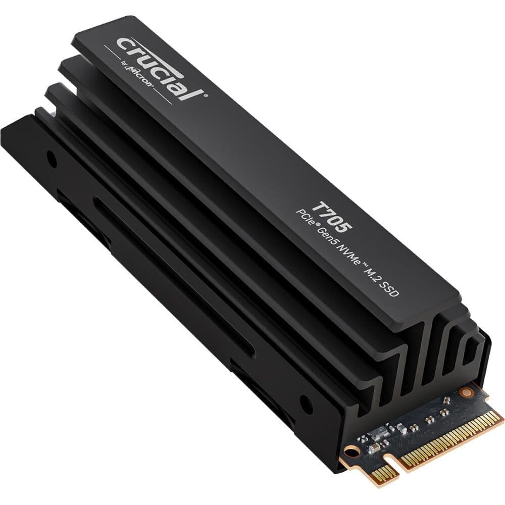 Твердотельный накопитель SSD Crucial T705 4TB PCIe Gen5 NVMe M.2 SSD with heatsink CT4000T705SSD5