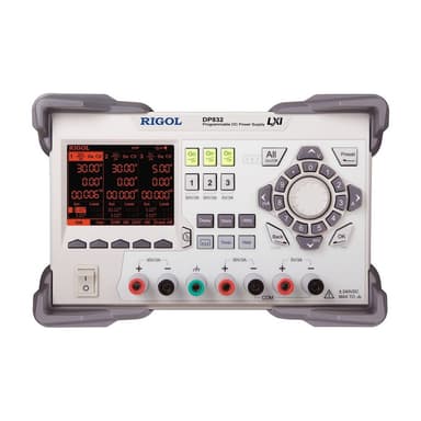 Программируемый источник питания Rigol 195W, 3CH(30V/3A || 30V/3A,5V/3A),10mV/10mA resolution. Ripple<350uV (DP832)