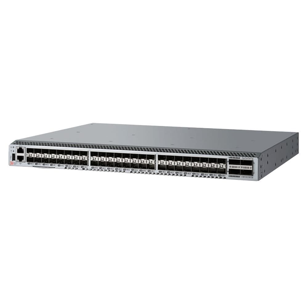 Коммутатор Brocade G620 64-port FC Switch, 24-port licensed, included 24x 16Gb SWL SFP+ transceivers, 2x PS 250W, FOS 9.1.1, Port Side Exhaust Air Flow, Rail Kit (Рельсы)