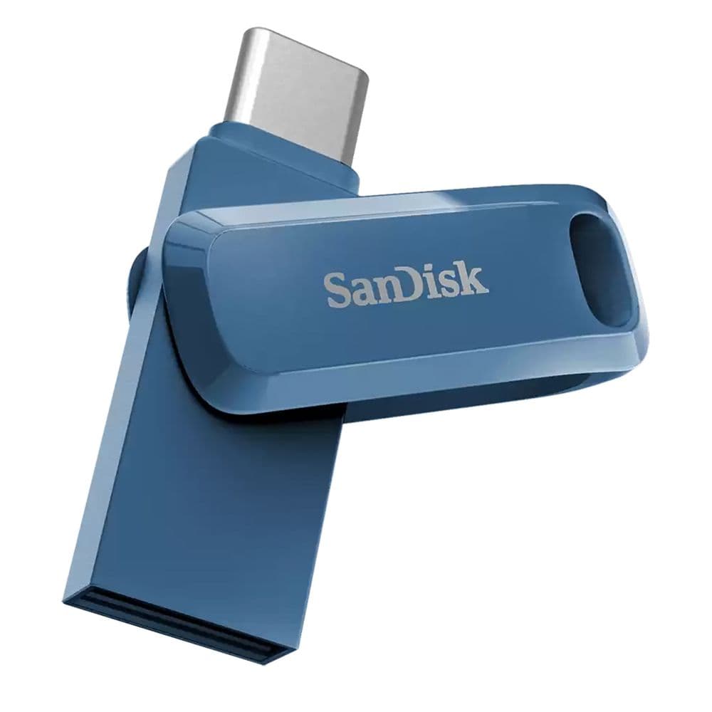 SanDisk USB Drive 64GB Ultra Dual Drive Go USB Type-CTM Flash Drive Navy Blue