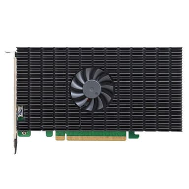 Плата расширения HighPoint SSD7505, PCIe 4.0 x16, Ports: 4x M.2 (2242/2260/2280/2210), Board: Full Height, Full Length, Bootable, RAID: 0,1,10 ADD IN CARD