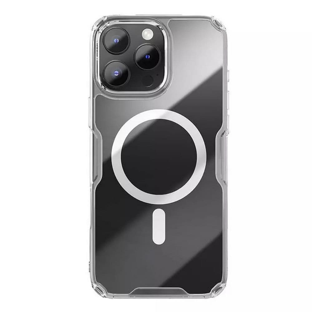 Чехол Nature TPU Pro Magnetic Case, белый, (AP IP16 Pro Max)