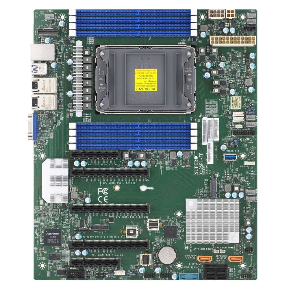 Supermicro MBD-X12SPI-TF-B ,Intel C621A,LGA 4189