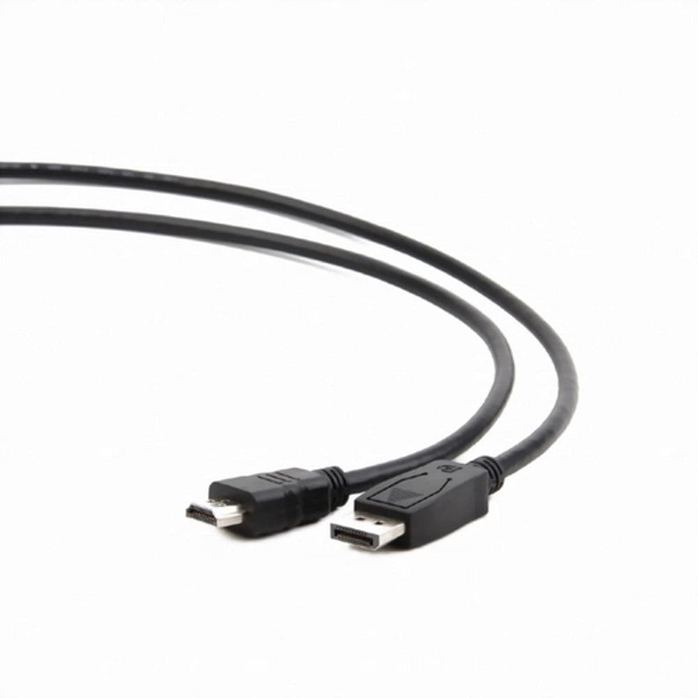 Кабель DisplayPort-HDMI Cablexpert CC-DP-HDMI-6, 20M/19M, 1.8м, черный, экран, пакет