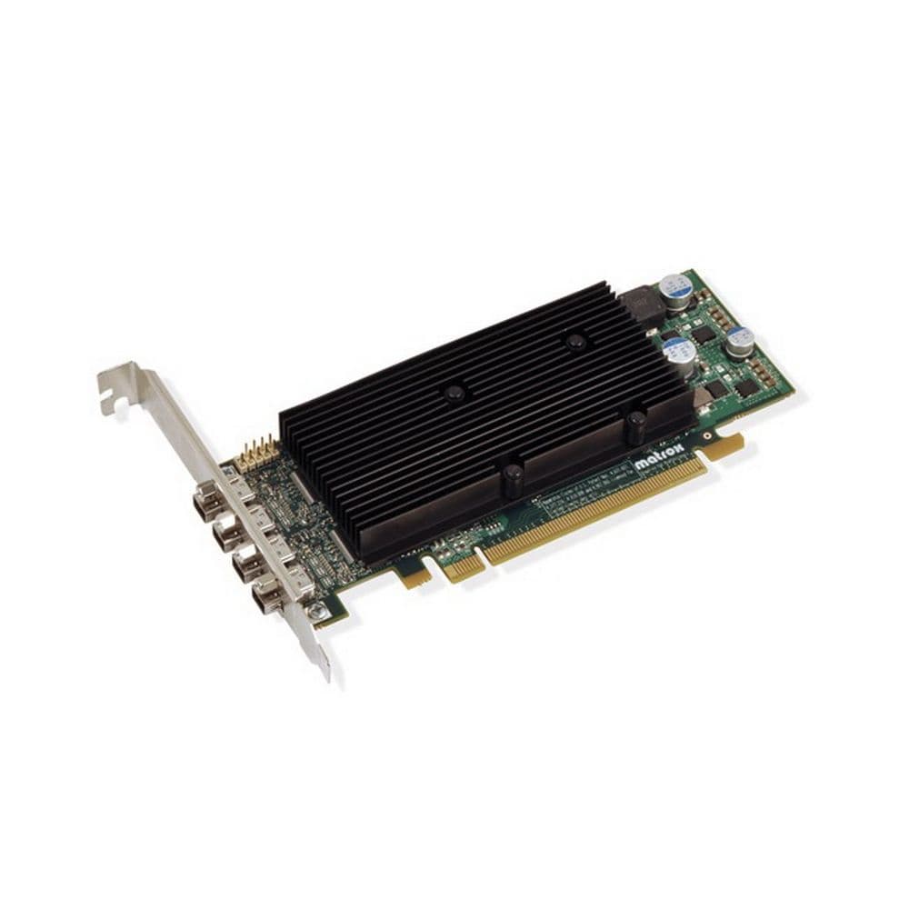 Видеокарта Matrox (M9138-E1024LAF) M9138 LP PCIe x16 (M9138-E1024LAF), PCI-Ex16, 1024MB, Low Profile Bracket, 3xMini DisplayPort, 3x Adapters Mini DP-DP, Max DisplayPort Res.per Output 2560x1600, Max DVI Res.per Output 1920x1200 RTL