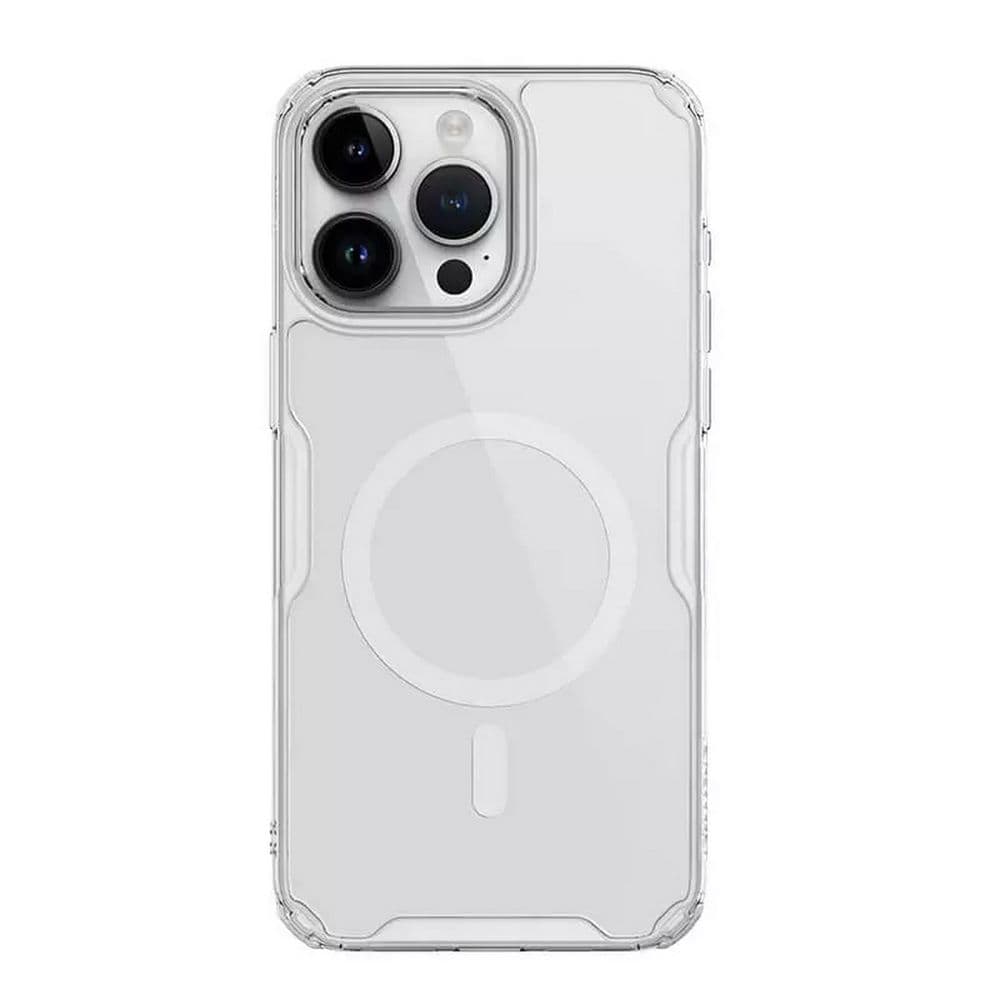 Чехол Nature TPU Pro Magnetic Case, белый, (AP IP15 Pro Max)