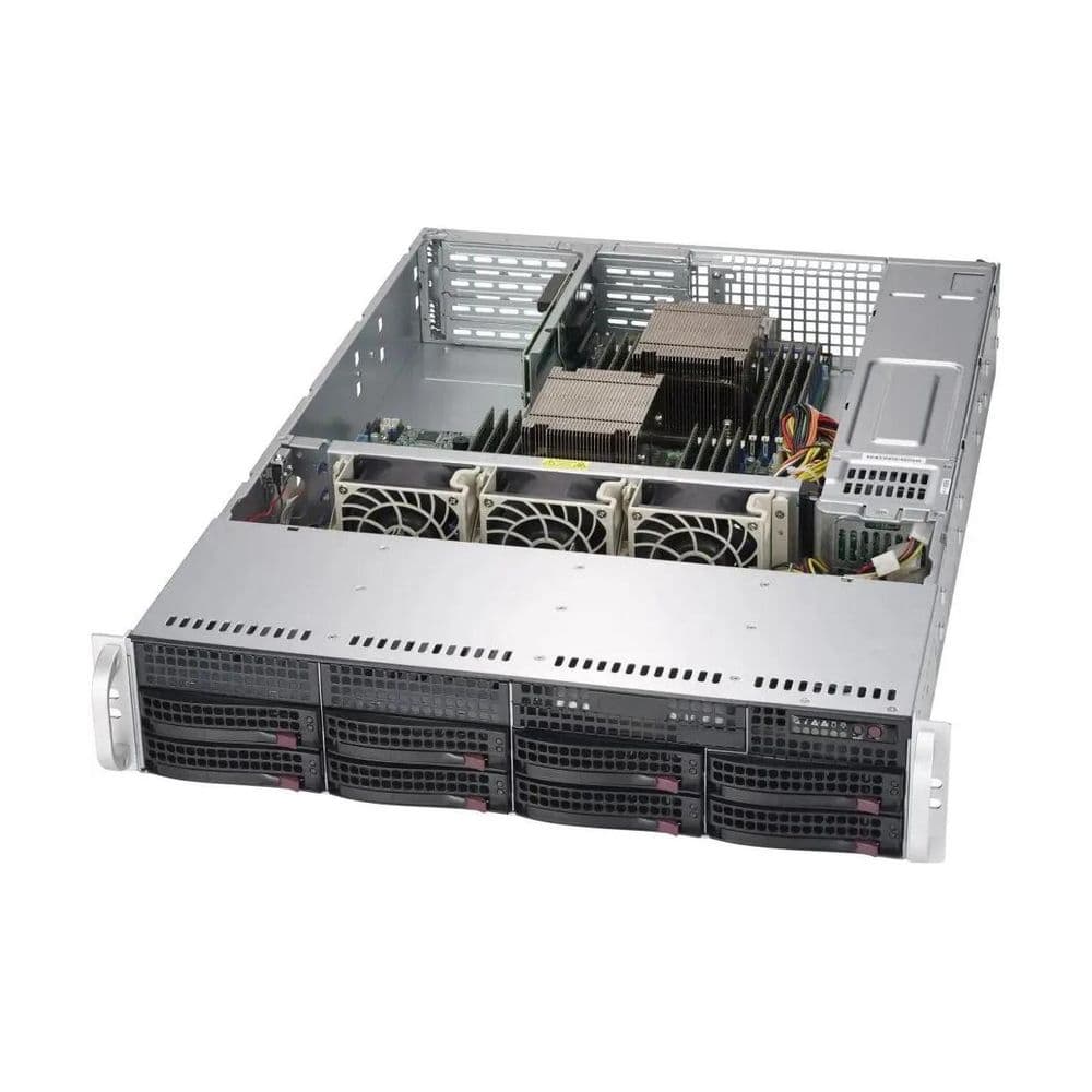 Корпус SuperMicro CSE-825TQC-R740WB Серверный корпус с возможностью размещения 8 накопителей форм-фактора «3,5». 2U Rackmount 40 x 76 x 336 мм»