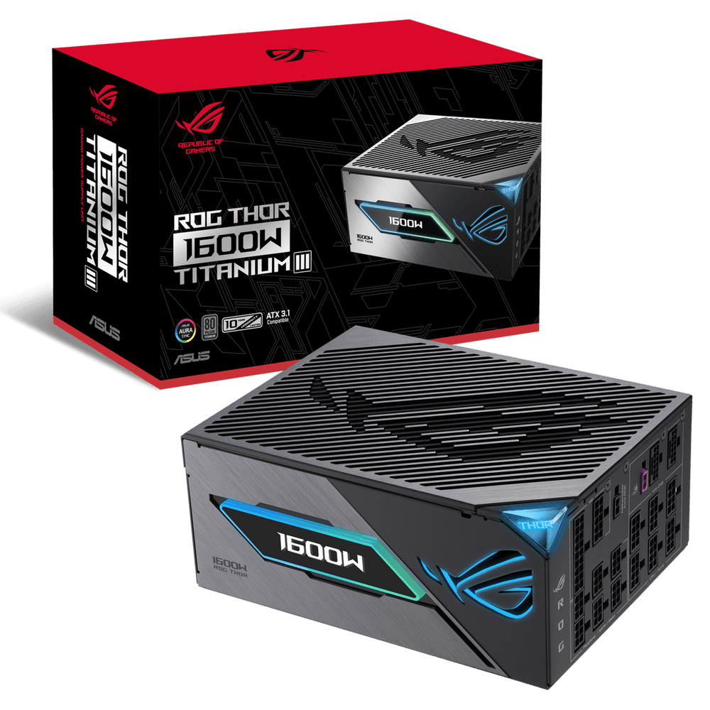 Блок питания ПК ASUS ROG-THOR-1600T3-GAMING /PSU, CE+UK (90YE00V1-B0NA00)