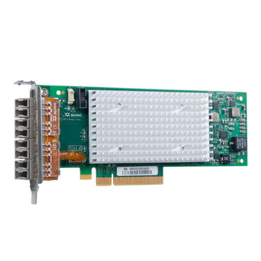 Сетевой адаптер Qlogic QLE2694L OEM, 16Gb/s FC HBA, 4-port, PCIe v3.0 x8, LC SR MMF, Low Profile (трансиверы впаяны, в комплекте только короткий брекет)