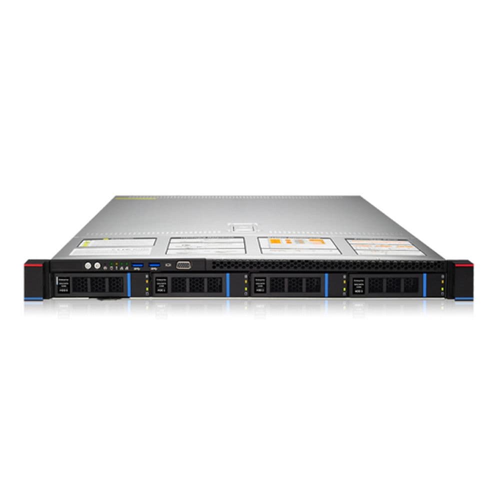 Серверная Платформа системного блока Gooxi SR101-D04R AMD 1st/2nd/3rd Gen 1U Direct-attached Backplane 4_2.5/3.5 SAS/SATA Hard Drive Bay Server Barebone + 650W CRPS modules +Standard rail kit