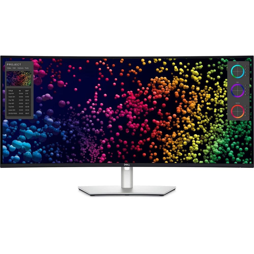 Монитор 40" DELL U4025QW White ( Curved Thunderbolt™ Hub Monitor 2500R IPS Black Technology, 5120 x 2160 at 120 Hz, 2000:1, 21:9, 600 cd/m2 (HDR peak), 5 ms, H-AD, Built-in speaker 2 x 9 W)