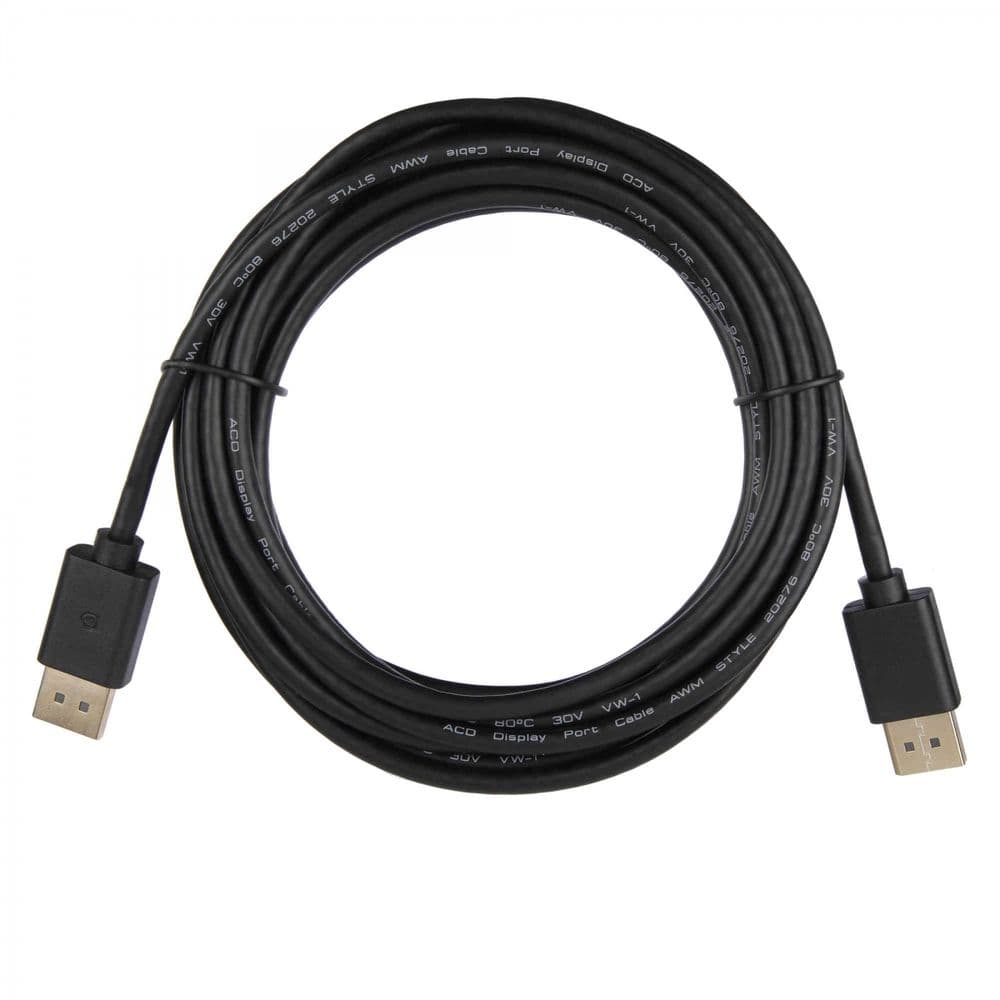 Кабель ACD-DDPM2-10M |ACD-DDPM2-10M| DisplayPort 1.2, Golden Plated, 20m/20m, Черный,10м