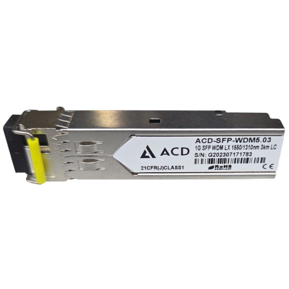 Трансивер ACD-SFP-WDM5.03 SFP, WDM, DDM, 1.25Gbps, LC, sm, 3 km, TX/RX=1550/1310nm