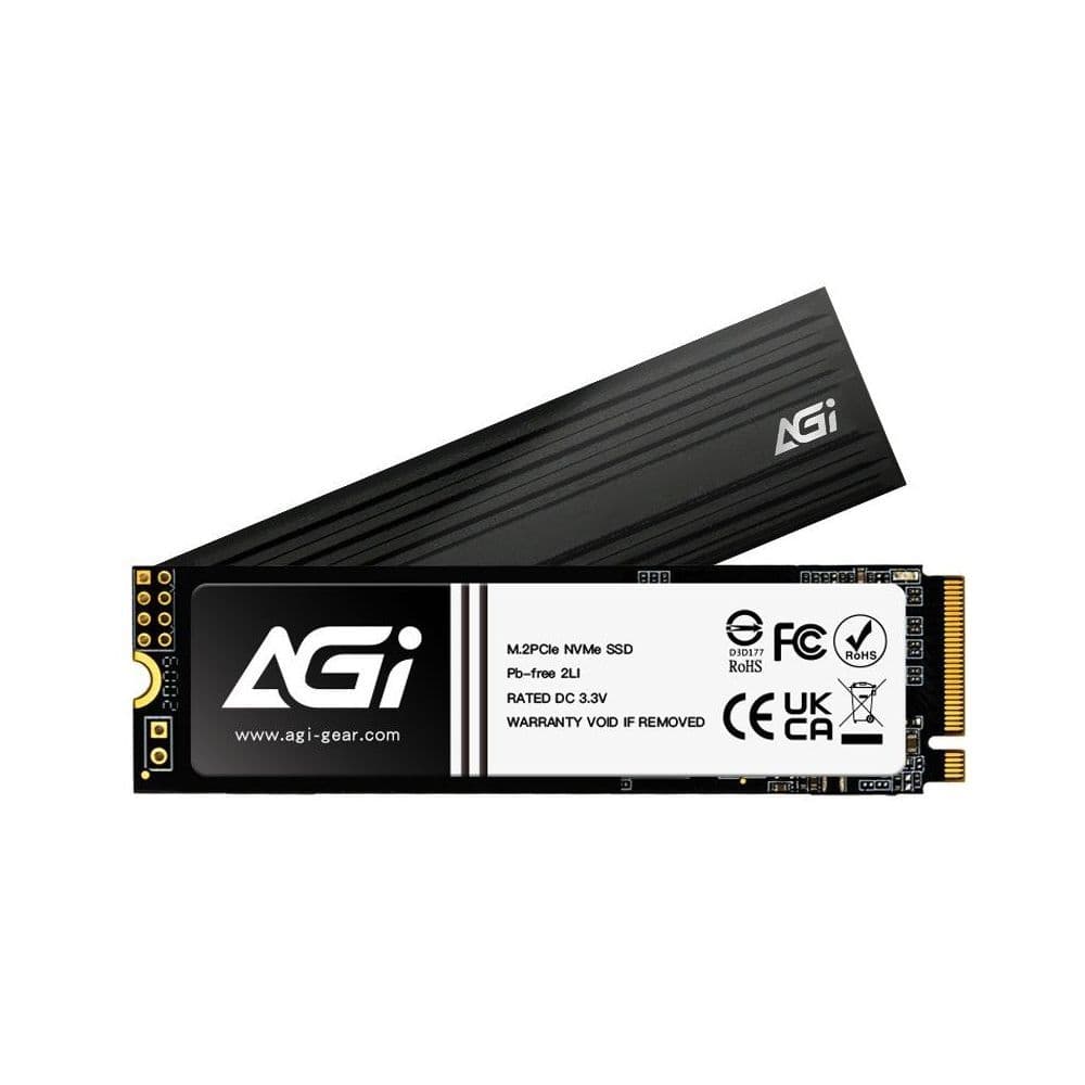 AGI1T0G44AI828-CB - Твердотельный накопитель AGI AI828 1Tb, M.2 2280, PCIe 4.0 x4, NVMe, M.2, Read 7400/Write 5200 Mb/s, AGI1T0G44AI828-CB
