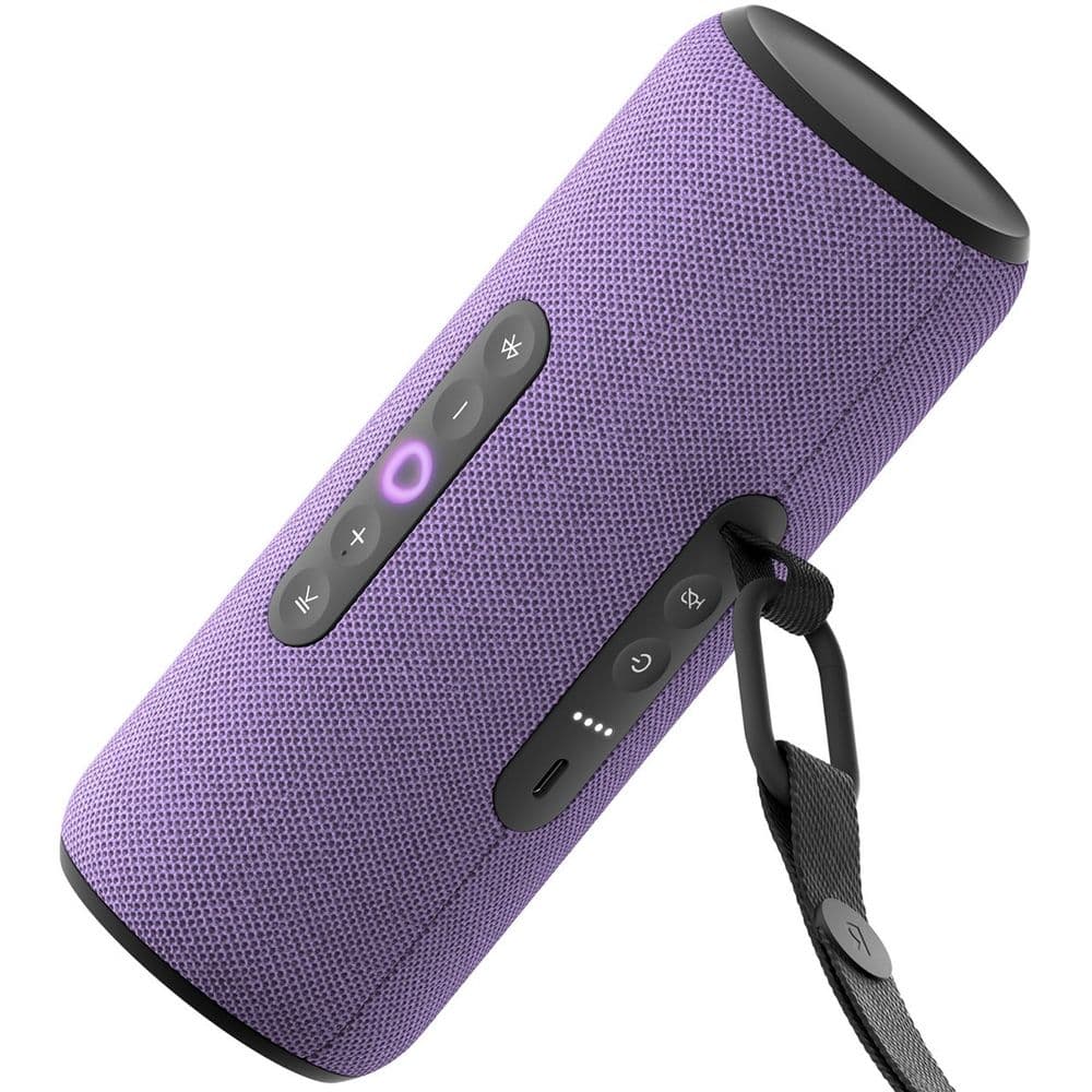 Умная колонка Yandex Стрит Алиса фиолетовый 30W 2.0 BT/Wi-Fi 10м 3300mAh (YNDX-00030VIO)