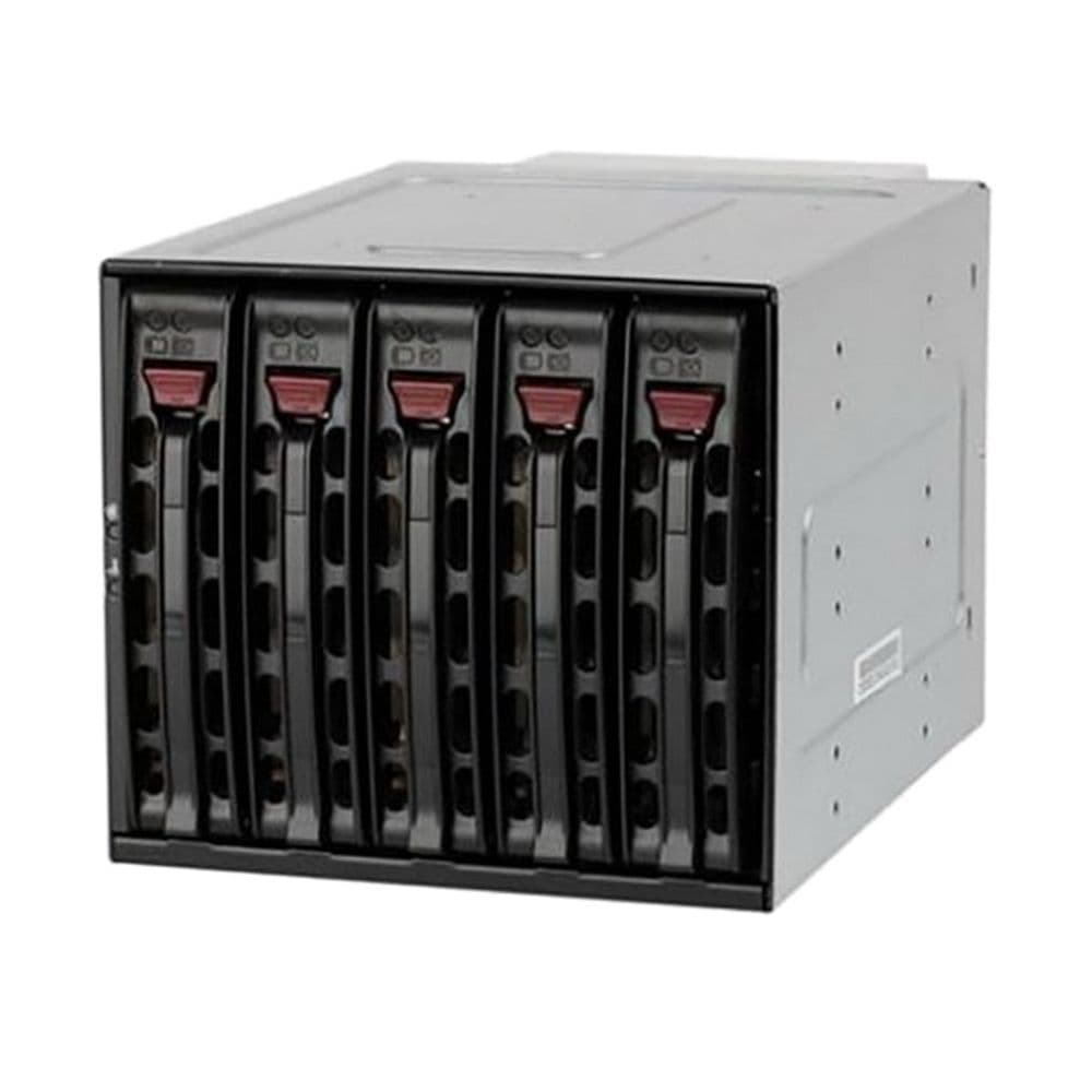 Корзина Supermicro CSE-M35TQB (Black) SAS/SATA, 3x5,25", for 5x HDD {1} bp Bad Pack