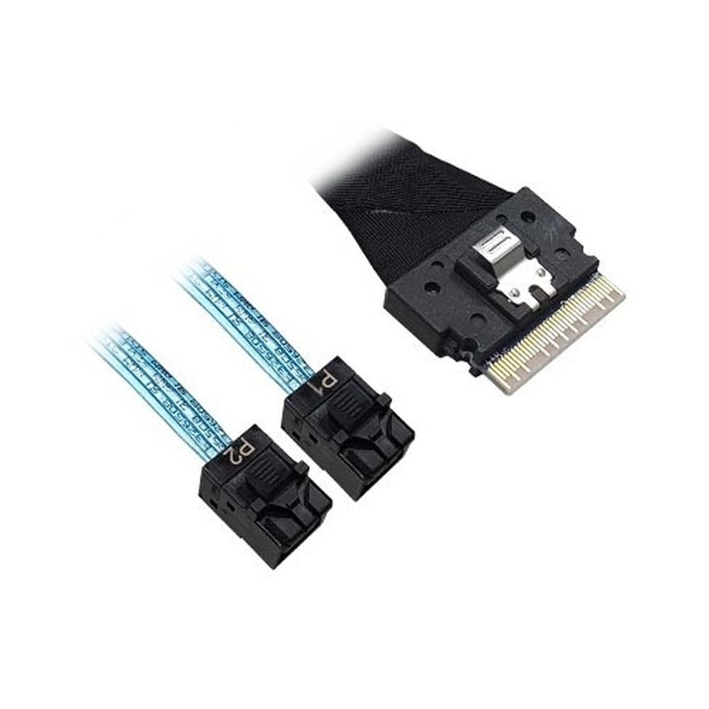 Кабель ACD-60003-ZC Slimline SASx8 (SFF8654) -to- 2 SAS HD x4 (SFF8643 SAS Connections), 1M, (аналог Broadcom 05-60003-00)