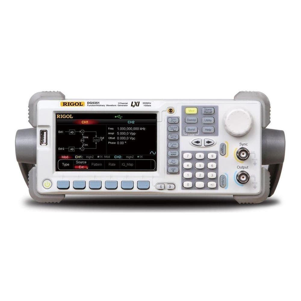 Генераторы сигналов Rigol 350MHz, 1CH, 1GSa/s, 14bits, 128Mpts Arbitrary Memory Depth