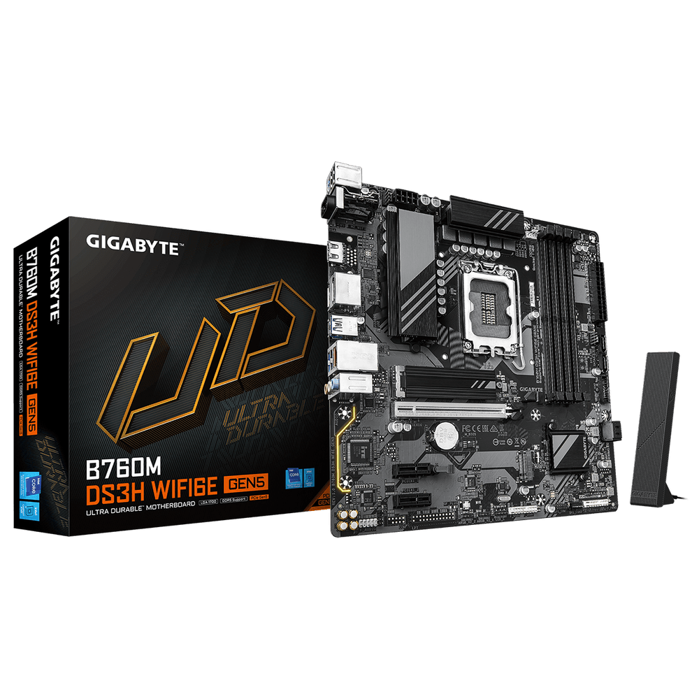 Материнская плата Gigabyte B760M DS3H WF6E GEN5, RTL