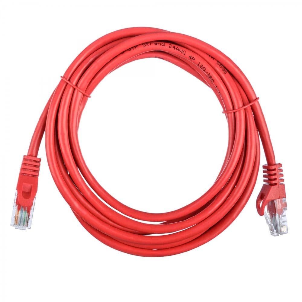 Патч-корд ACD-LPU5E-30R Cat5e UTP 24AWG 4Pair, 7/0.18мм CCA Красный, 3.0м