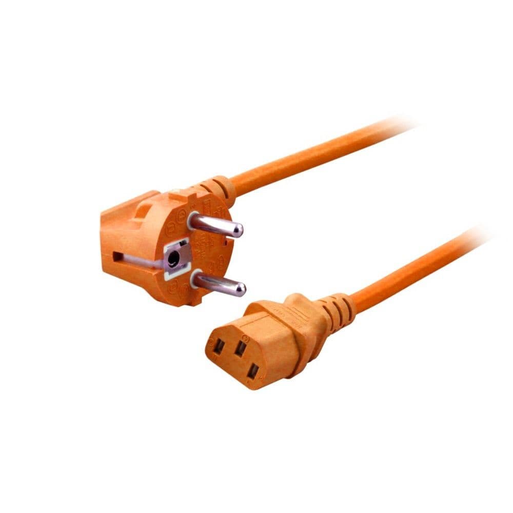 Шнур (кабель питания) ACD SUPER HEAVY DUTY 3*2,5 S22C13, (Schuko - C13), 10А, оранжевый, 2,0 м