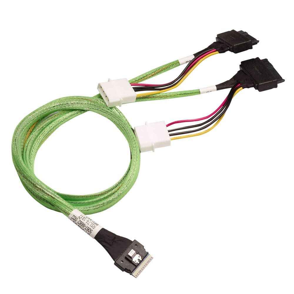 Кабель ACD-60005-ZC Slimline SASx8 (SFF8654) -to- 2x U.2 Direct, 1M, (аналог Broadcom 05-60005-00)