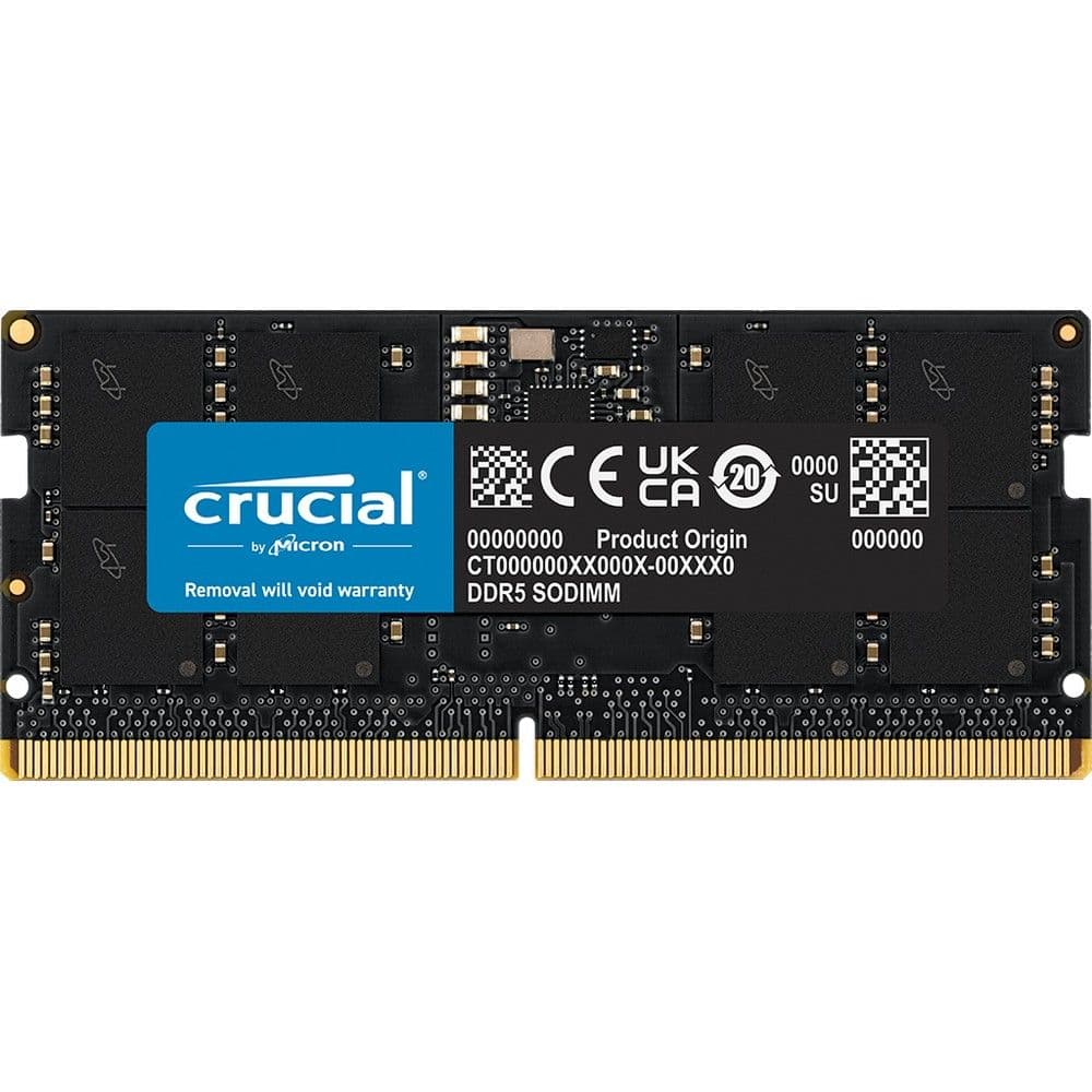 Модуль памяти 16GB Crucial DDR5 5600 SO DIMM Classic CT16G56C46S5 Non-ECC, CL46, 1.1V, Bulk