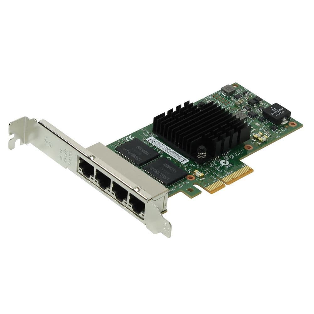 Карта сетевая Intel <I350T4V2BLK> (OEM) PCI-E x4 10/100/1000Mbps